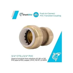 Shatg Sharkbite acoplamiento de transición de PVC de 12_4