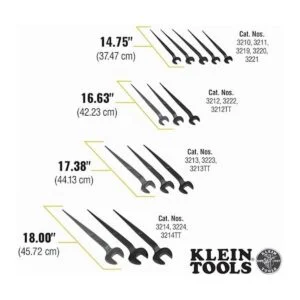 Klein Tools 3213TT Llave Spud de construcción con agujero_3