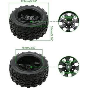 Rowiz 4 neumáticos tipo rueda de coche Monster Truck RC_4