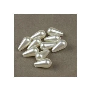 Linsoir Beads Perlas de imitación de plástico blanco con_2