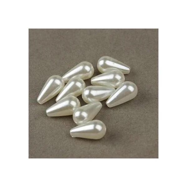 Linsoir Beads Perlas de imitación de plástico blanco con_2