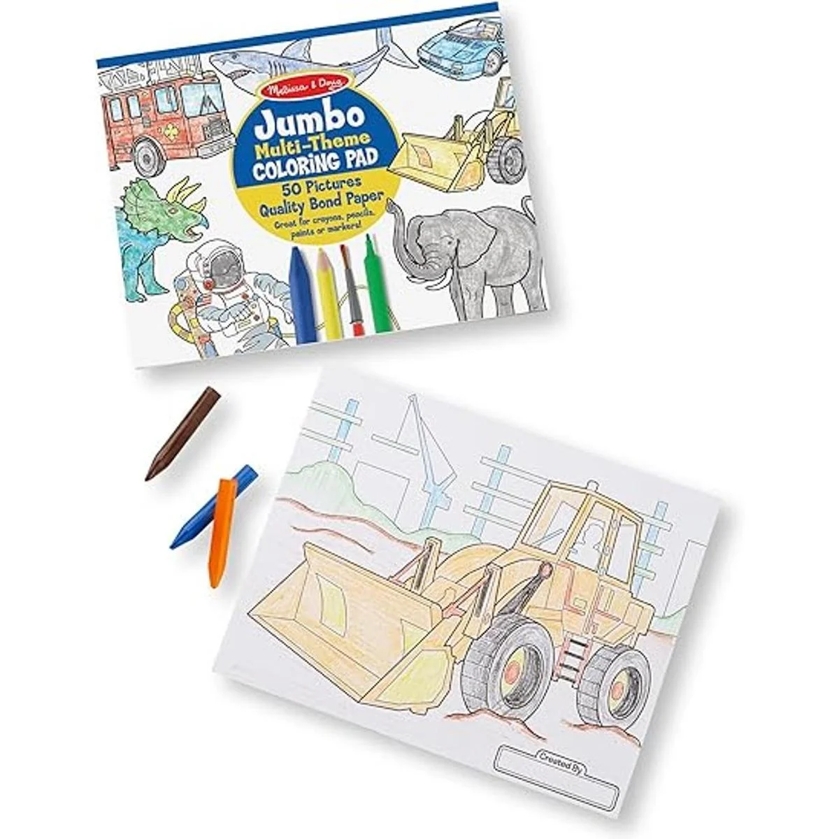 Melissa Doug Jumbo Coloring Pad animales_4