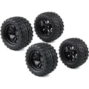 4X RC 110 escala Monster Truck neumáticos grava pisada_2