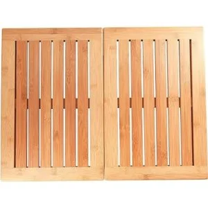 Esterilla de baño de bambú natural alfombra