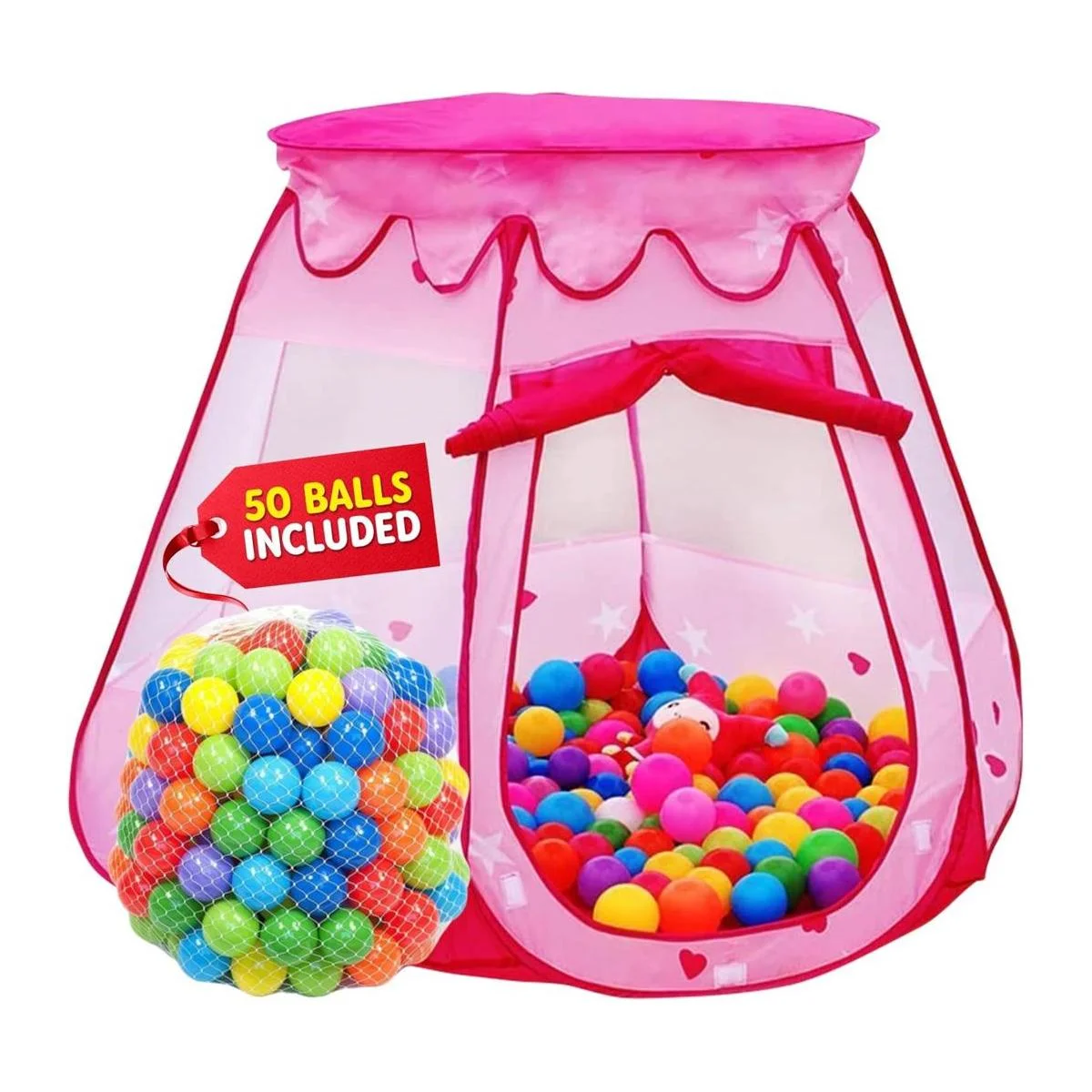 Playz Tienda de campaña Ball Pit Princess Castle para