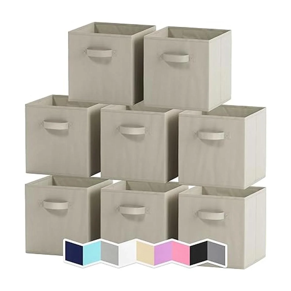 Royexe Juego de 8 cubos de almacenamiento cestas_1