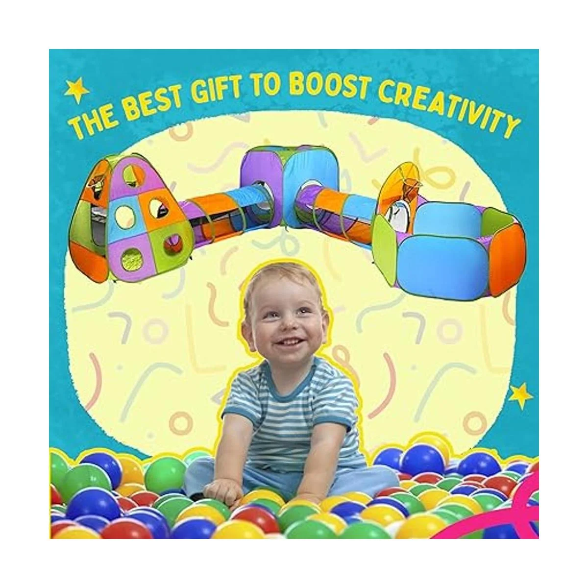 Playz Tienda de campaña desplegable de 5 piezas para_2