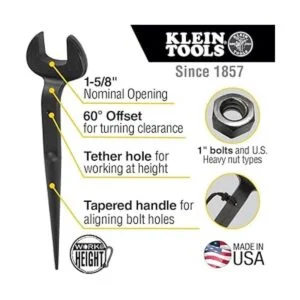 Klein Tools 3214TT Llave de construcción con agujero de_2