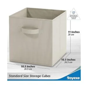 Royexe Juego de 8 cubos de almacenamiento cestas_2
