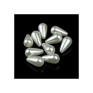 Linsoir Beads Perlas de imitación de plástico blanco con_4