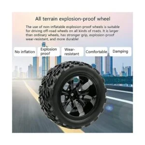 Rowiz 4 neumáticos tipo rueda de coche Monster Truck RC_5