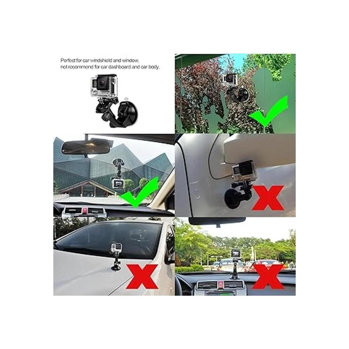 Soporte con ventosa Sametop para Gopro Hero 5 4 sesión_4