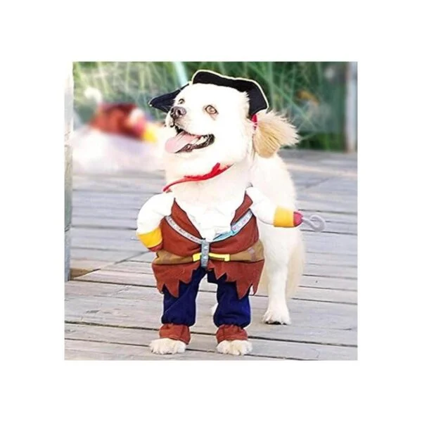Idepet New Funny Pet Clothes Pirate Dog Cat Costume Suit