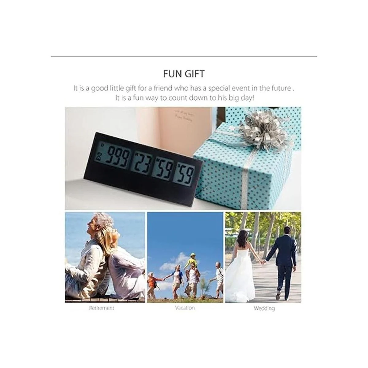 Temporizador digital de cuenta regresiva AIMILAR hasta