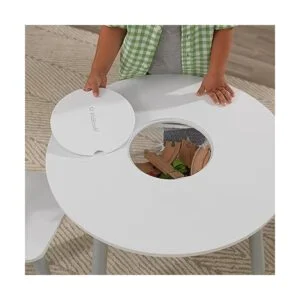 Juego de 3 unidades de mesa redonda de almacenamiento y_3