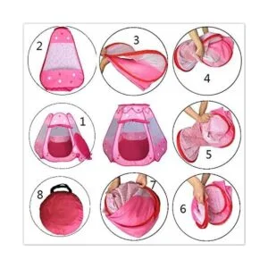 Playz Tienda de campaña Ball Pit Princess Castle para