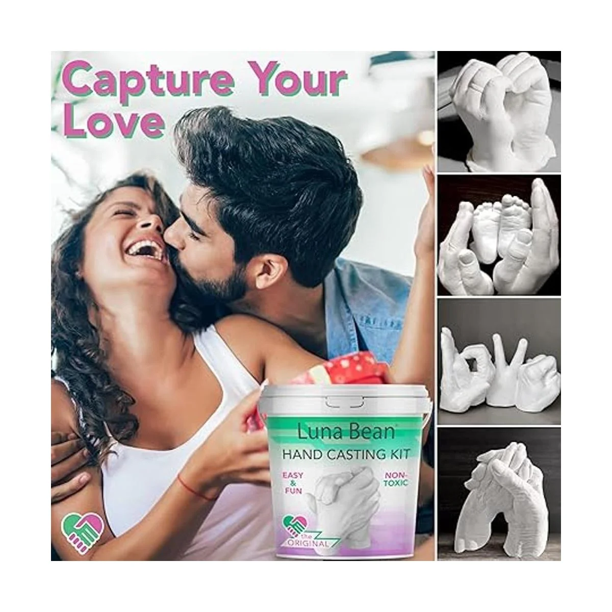 Juego de moldes de manos Keepsake como se muestra Estándar_5