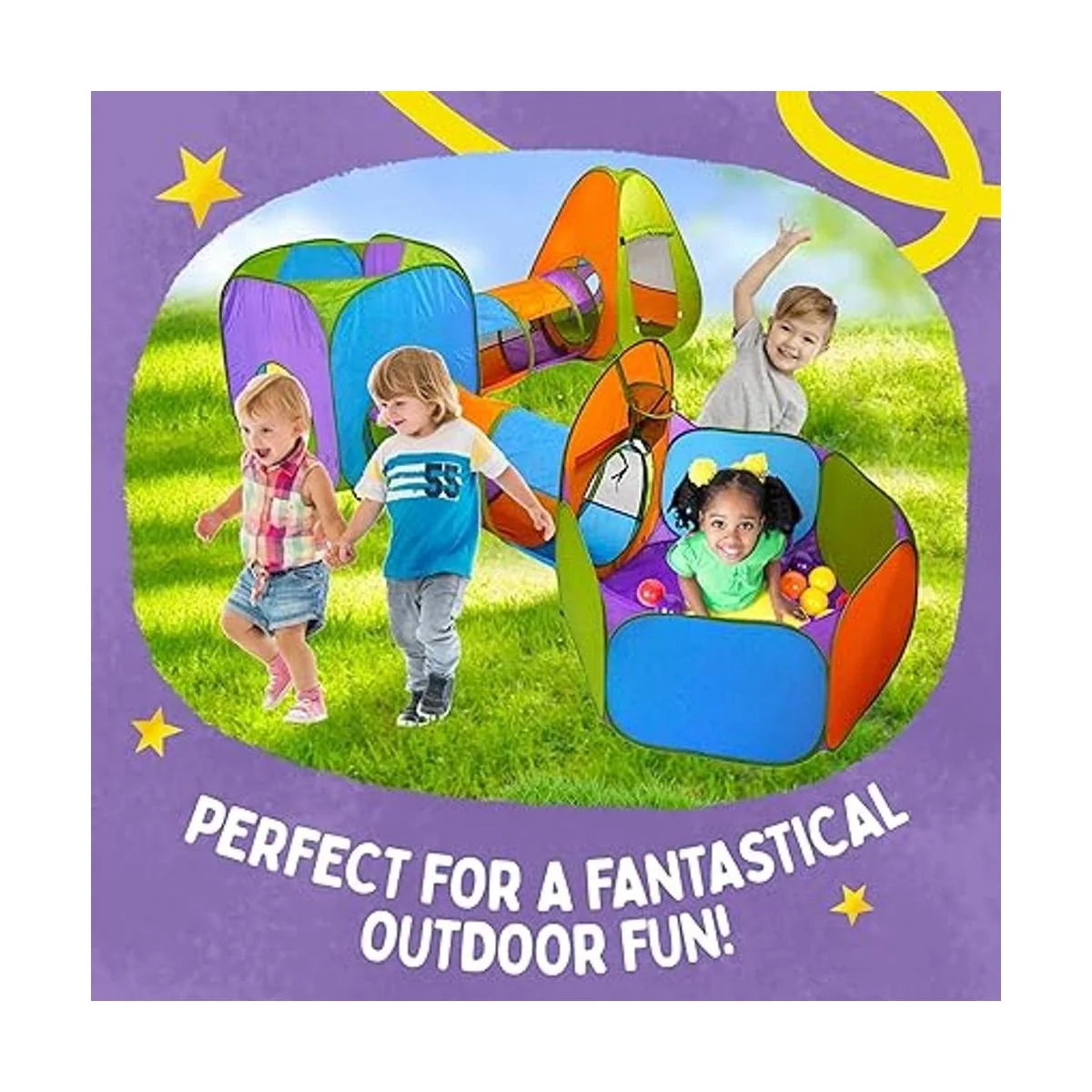 Playz Tienda de campaña desplegable de 5 piezas para_4