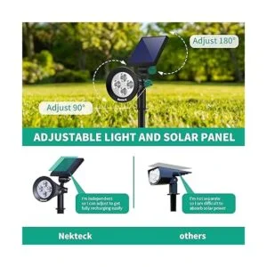 Luces solares Nekteck luces solares 2 en 1 para