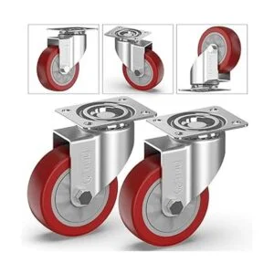 GBL Ruedas giratorias resistentes de 4 pulgadas sin frenos_3