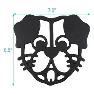 Salvamanteles de hierro fundido para perros para ollas_2