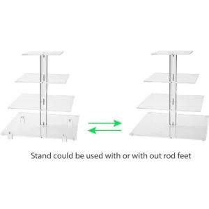 Jusalpha soporte de acrílico para pastel cuadrado y