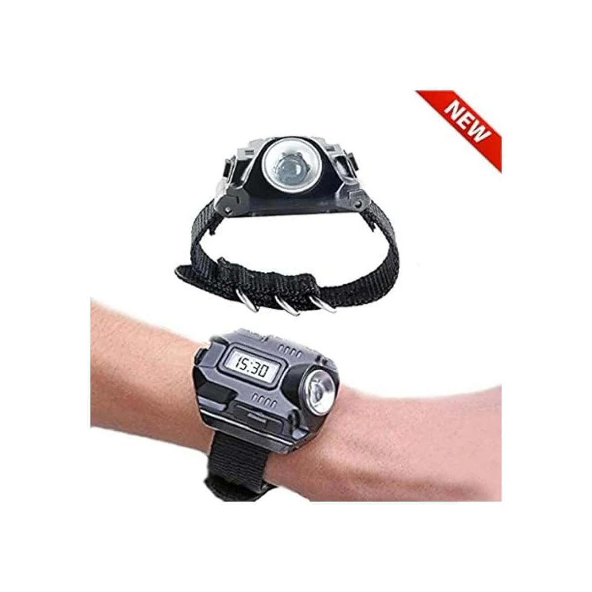 SUNDERPOWER Luz de muñeca recargable portátil Linterna_5