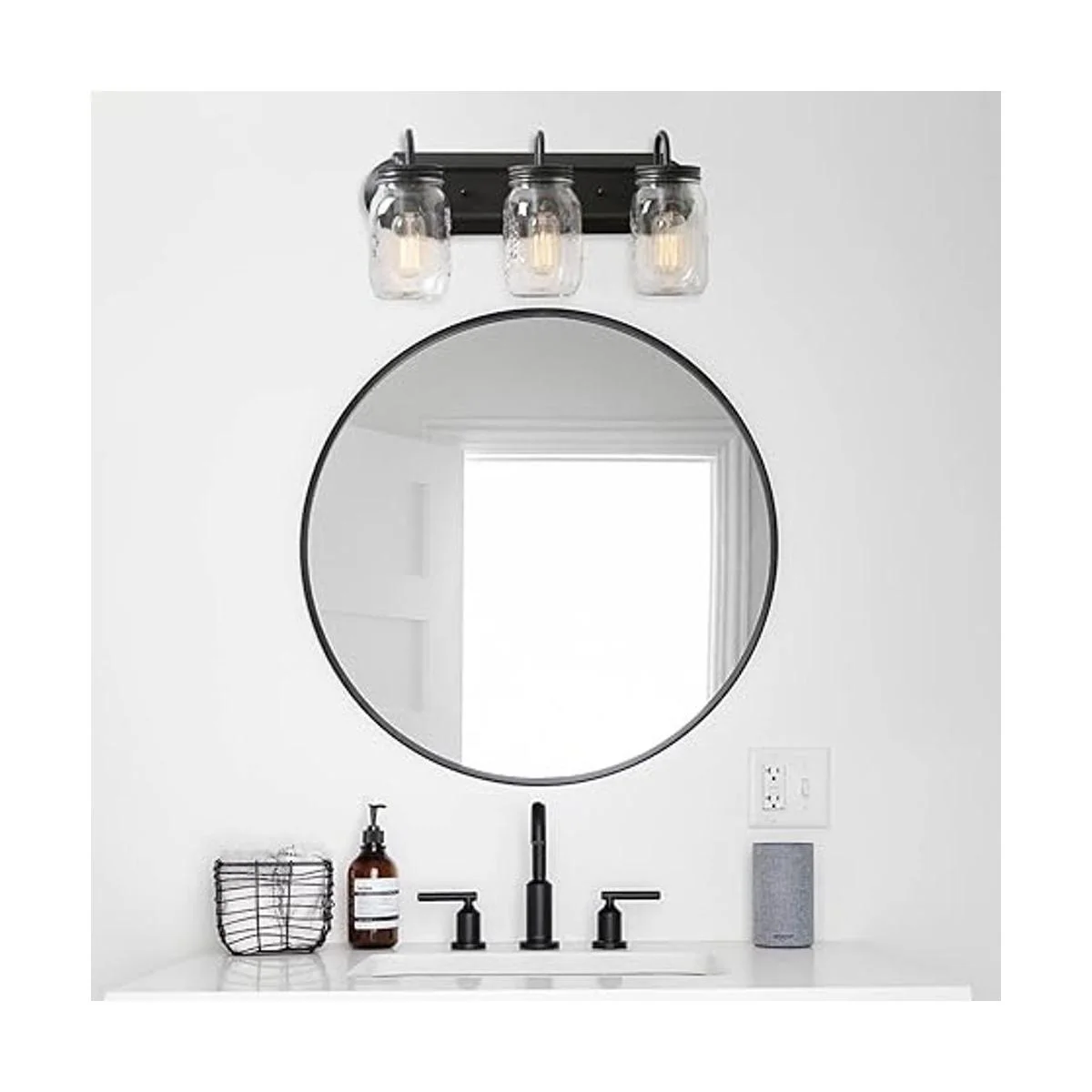 LCN A02980 Aplique de pared para bañera tarro de masón_2