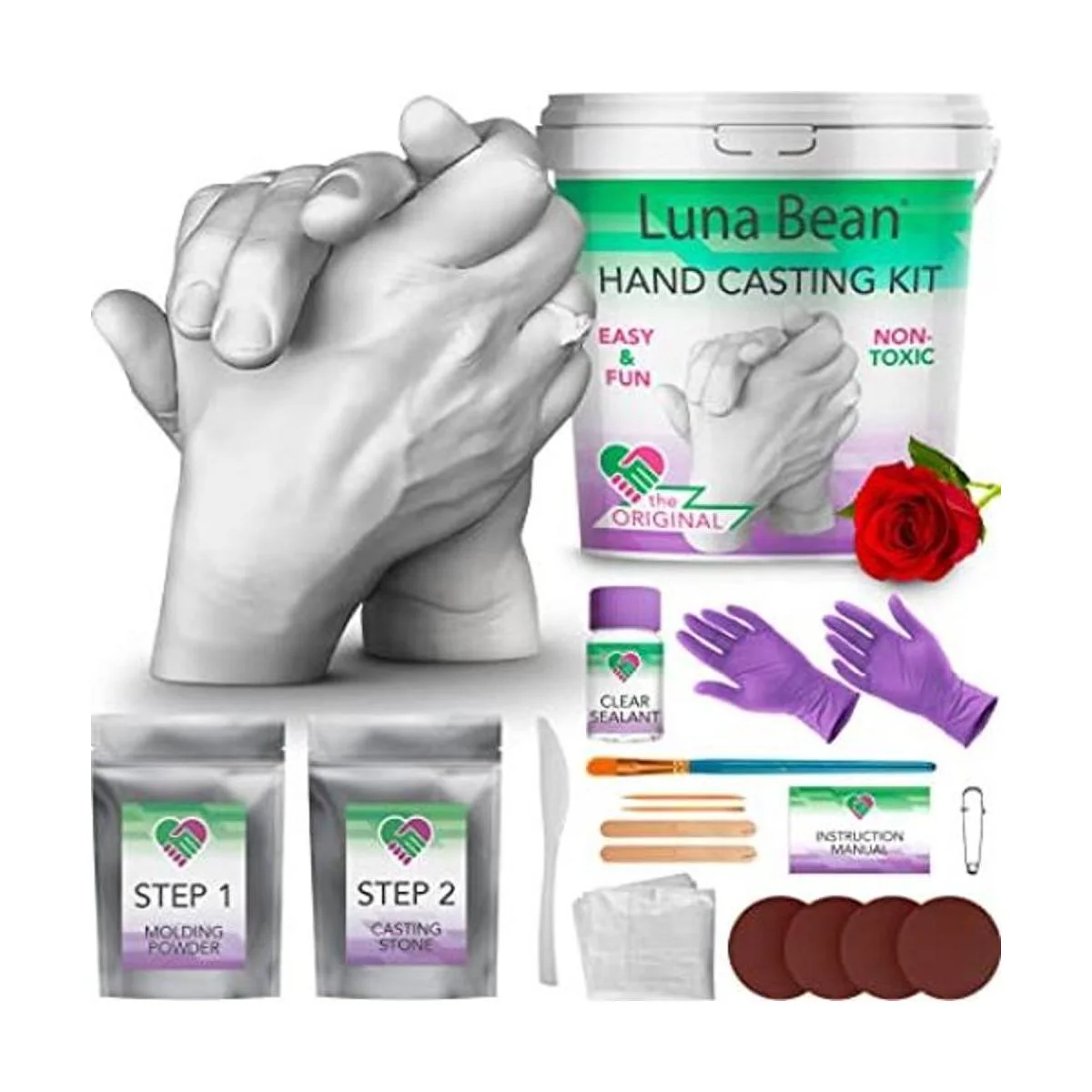 Juego de moldes de manos Keepsake como se muestra Estándar_1