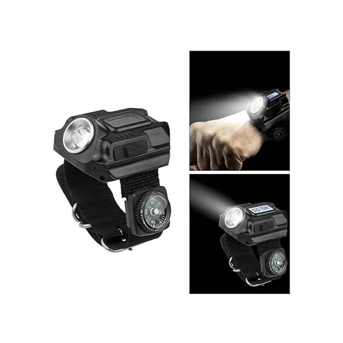 SUNDERPOWER Luz de muñeca recargable portátil Linterna_2