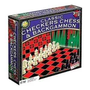 Juego clásico de damas ajedrez y backgammon para edades_1