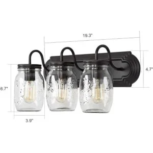 LCN A02980 Aplique de pared para bañera tarro de masón_5