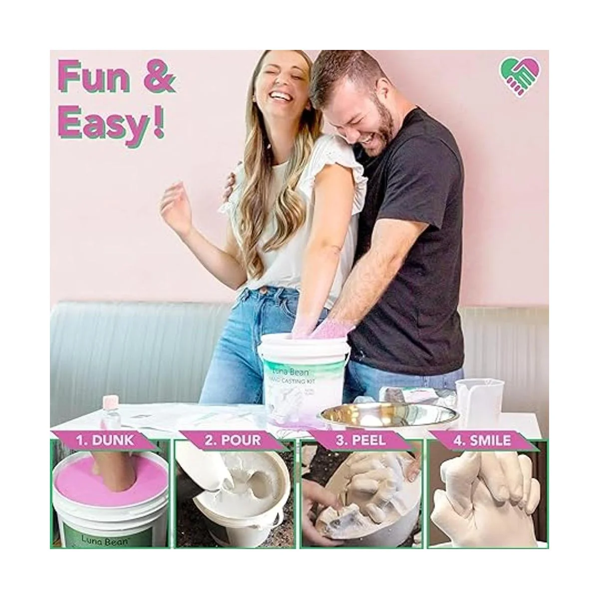 Juego de moldes de manos Keepsake como se muestra Estándar_4