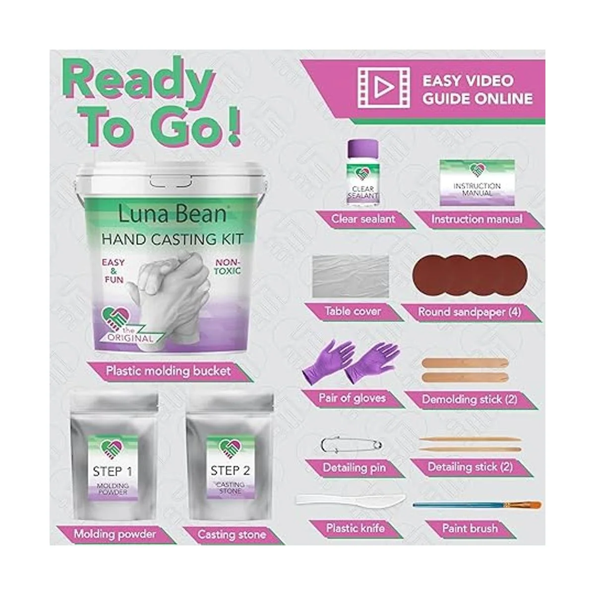 Juego de moldes de manos Keepsake como se muestra Estándar_6