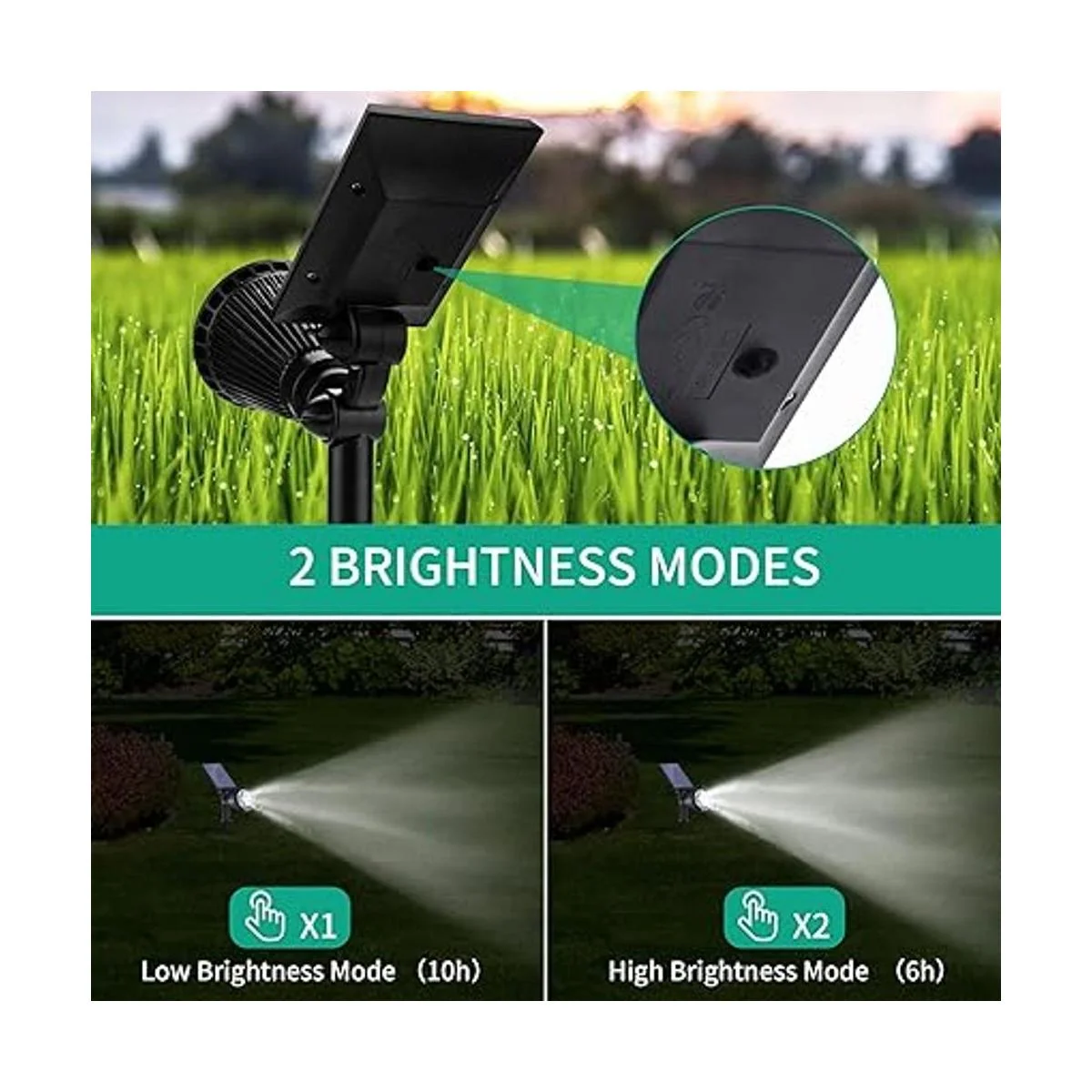 Luces solares Nekteck luces solares 2 en 1 para