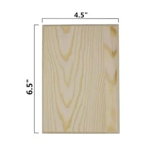 Creative Hobbies Placas de madera sin terminar 6.5 x 4.5_2