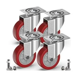 GBL Ruedas giratorias resistentes de 4 pulgadas sin frenos_1