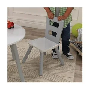 Juego de 3 unidades de mesa redonda de almacenamiento y_6