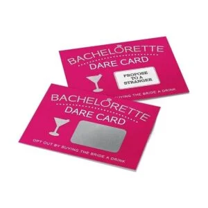 Bachelorette Dare juego de cartas de fiesta noche de