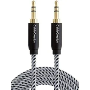 Cable estéreo de audio CableCreation chapado en oro de_1