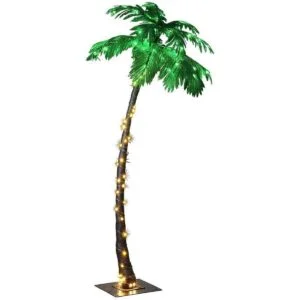 Lightshare Palmera de 7 pies 96 luces LED decoración_3