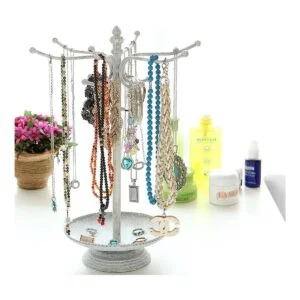 Estilo vintage organizador de joyas de 12 ganchos de_2