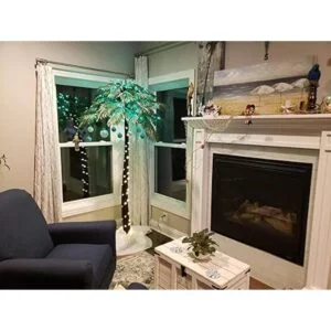 Lightshare Palmera de 7 pies 96 luces LED decoración_6