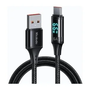 Mcdodo Cable USB tipo C pantalla LED de nailon trenzado_1