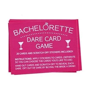 Bachelorette Dare juego de cartas de fiesta noche de
