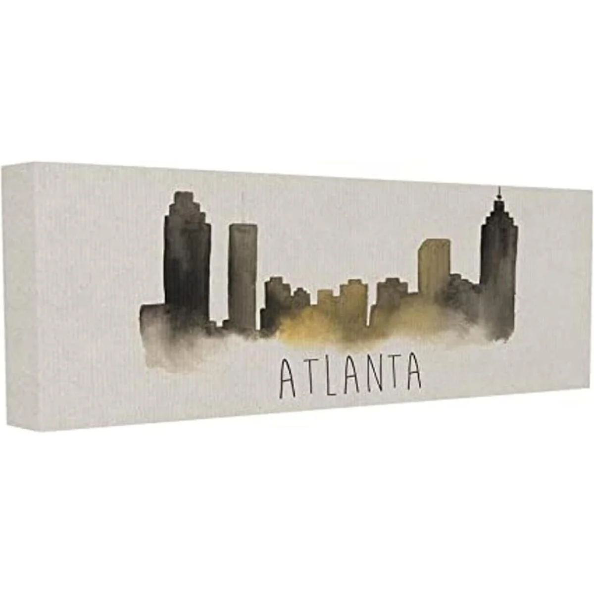 Stupell Decor Atlanta Skyline Silhouette Canvas Wall Art_1