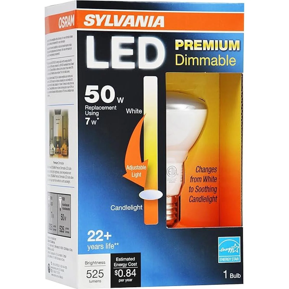 Sylvania 79659 Bombilla LED regulable 7W R20 base_1