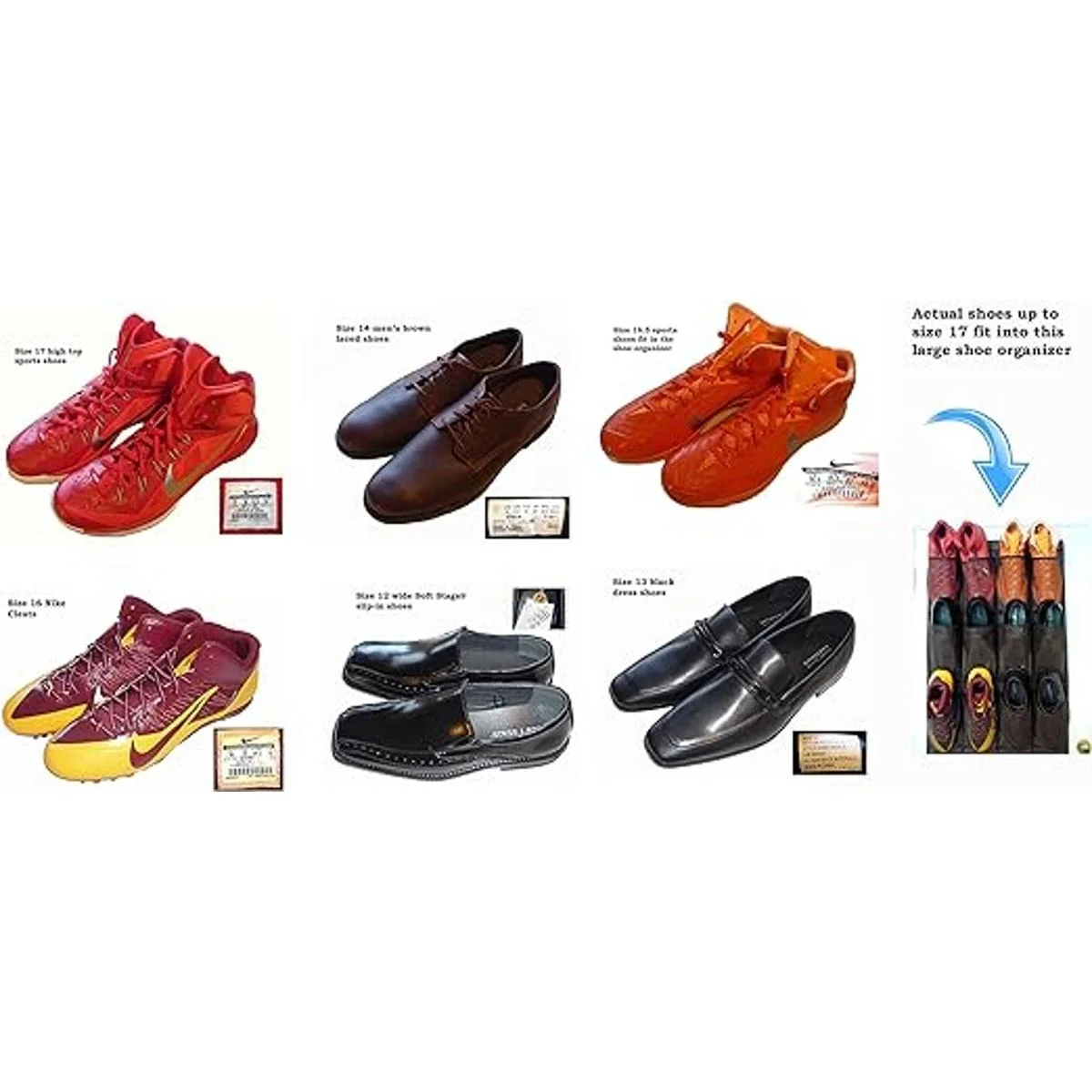 Roomganize Organizador grande de zapatos zapatero para