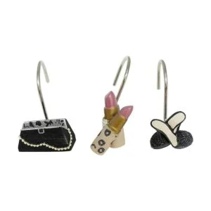 Doupoo Juego de 12 ganchos para cortina de ducha_1