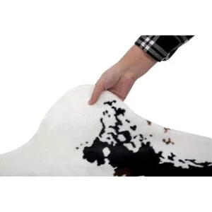 MustMat Alfombra con estampado de vaca marrón de 55.1_6